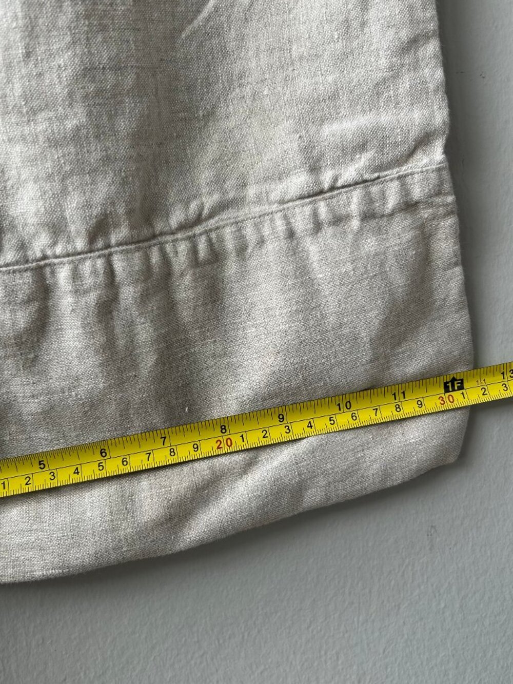 Reformation Fernando Linen Wide Leg Pant Oatmeal Elastic Waistband Size M Women - Picture 9 of 11